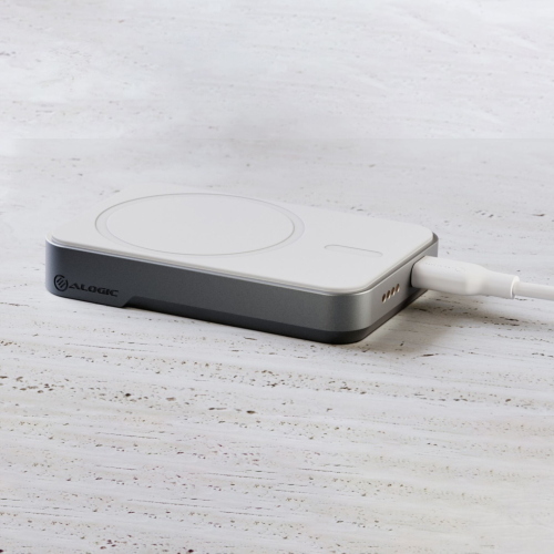 ALOGIC MATRIX UNIVERSAL MAGNETIC MAGSAFE POWERBANK 5000MAH BIANCO MOD. MSPB5KWH EAN 9350784027085