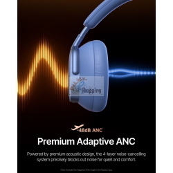 BASEUS INSPIRE XH1 WIRELESS NOISE CANCEL HEADPHONES BLUE MOD. A0203601 EAN 6953156212862