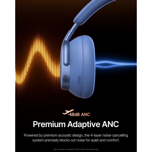 BASEUS INSPIRE XH1 WIRELESS NOISE CANCEL HEADPHONES BLUE MOD. A0203601 EAN 6953156212862
