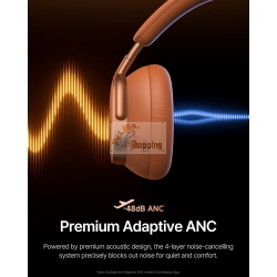 BASEUS INSPIRE XH1 WIRELESS NOISE CANCEL HEADPHONES CORAL MOD. A0203600 EAN 6953156212855