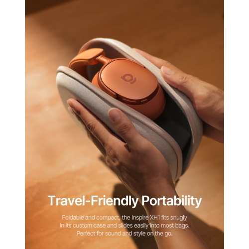 BASEUS INSPIRE XH1 WIRELESS NOISE CANCEL HEADPHONES CORAL MOD. A0203600 EAN 6953156212855
