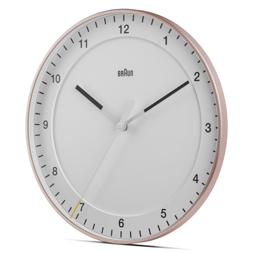 BRAUN BC 17 PW ROSA/WEIÃŸ QUARZWANDUHR, ANALOG MOD. 67109 EAN 4007218671097