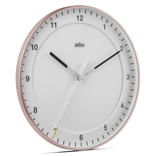 BRAUN BC 17 PW ROSA/WEIÃŸ QUARZWANDUHR, ANALOG MOD. 67109 EAN 4007218671097