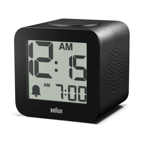 BRAUN BC 25 BP SCHWARZ QUARZWECKER MIT SPRACHAUSGABE MOD. 67711 EAN 4007218677112