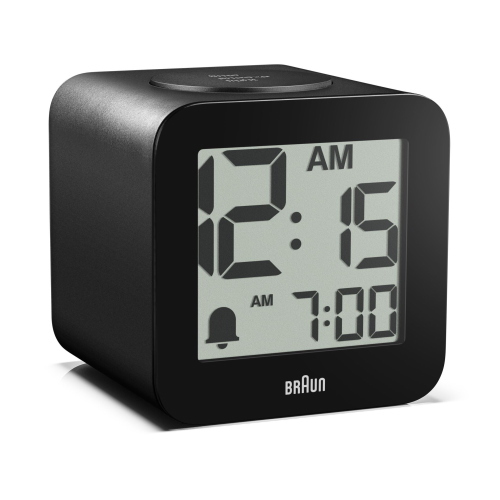 BRAUN BC 25 BP SCHWARZ QUARZWECKER MIT SPRACHAUSGABE MOD. 67711 EAN 4007218677112
