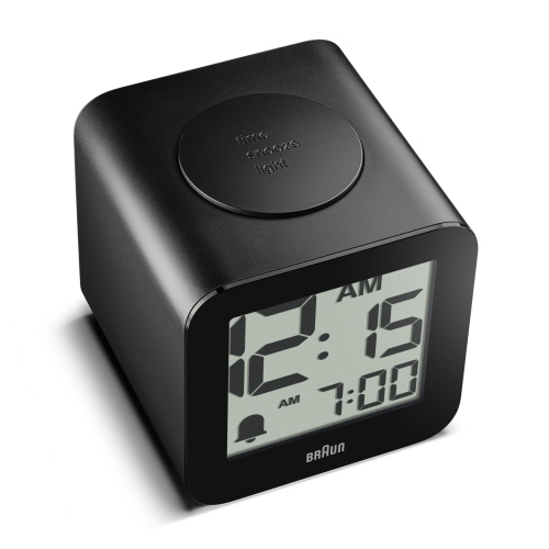 BRAUN BC 25 BP SCHWARZ QUARZWECKER MIT SPRACHAUSGABE MOD. 67711 EAN 4007218677112