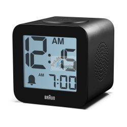 BRAUN BC 25 BP SCHWARZ QUARZWECKER MIT SPRACHAUSGABE MOD. 67711 EAN 4007218677112