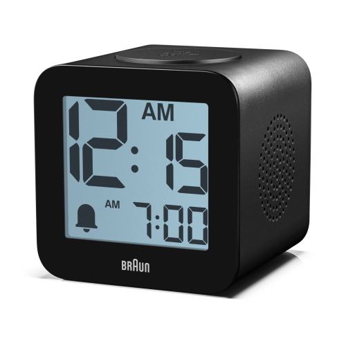 BRAUN BC 25 BP SCHWARZ QUARZWECKER MIT SPRACHAUSGABE MOD. 67711 EAN 4007218677112