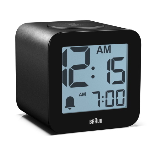 BRAUN BC 25 BP SCHWARZ QUARZWECKER MIT SPRACHAUSGABE MOD. 67711 EAN 4007218677112