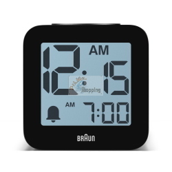 BRAUN BC 25 BP SCHWARZ QUARZWECKER MIT SPRACHAUSGABE MOD. 67711 EAN 4007218677112