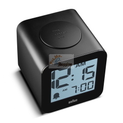 BRAUN BC 25 BP SCHWARZ QUARZWECKER MIT SPRACHAUSGABE MOD. 67711 EAN 4007218677112