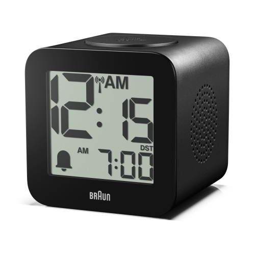 BRAUN BC 25 BP-DCF SCHWARZ FUNKWECKER MIT SPRACHAUSGABE MOD. 60077 EAN 4007218600776