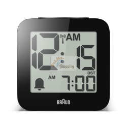 BRAUN BC 25 BP-DCF SCHWARZ FUNKWECKER MIT SPRACHAUSGABE MOD. 60077 EAN 4007218600776