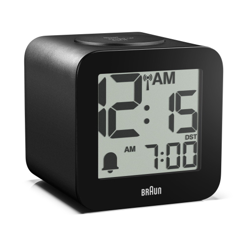 BRAUN BC 25 BP-DCF SCHWARZ FUNKWECKER MIT SPRACHAUSGABE MOD. 60077 EAN 4007218600776