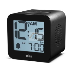 BRAUN BC 25 BP-DCF SCHWARZ FUNKWECKER MIT SPRACHAUSGABE MOD. 60077 EAN 4007218600776