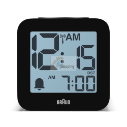 BRAUN BC 25 BP-DCF SCHWARZ FUNKWECKER MIT SPRACHAUSGABE MOD. 60077 EAN 4007218600776