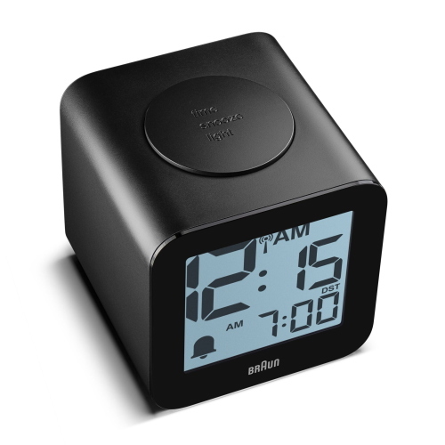 BRAUN BC 25 BP-DCF SCHWARZ FUNKWECKER MIT SPRACHAUSGABE MOD. 60077 EAN 4007218600776