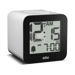 BRAUN BC 25 WP-DCF WEIÃŸ FUNKWECKER MIT SPRACHAUSGABE MOD. 60076 EAN 4007218600769