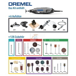DREMEL 4250 128 PZ.+ ACCESSORIO MOD. F0134250JS EAN 8710364083367