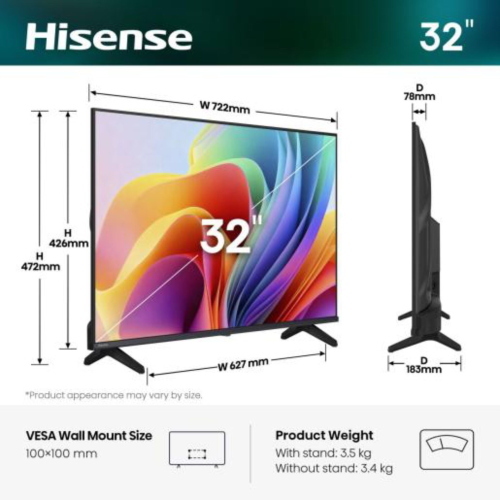 HISENSE 32A49S MOD. 20018251 EAN 6942351429236
