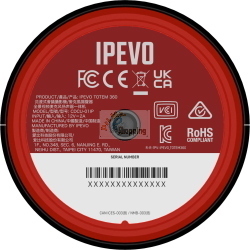 IPEVO TOTEM 360 GRADI 4K TELECAMERA PER VIDEOCONFERENZE MOD. 5-906-2-08-00 EAN 4712098412110