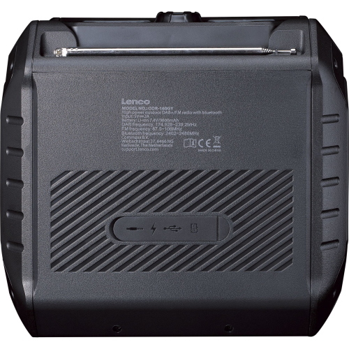 LENCO ODR-160GY GRIGIO MOD. ODR-160GY EAN 8711902086369