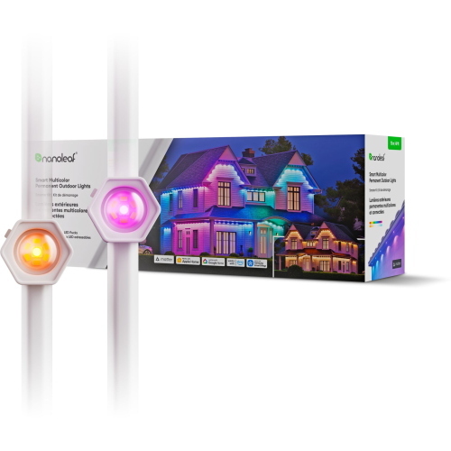 NANOLEAF MULTICOLOR PERMANENT OUTDOOR LIGHTS SMARTER KIT 15M MOD. N7401K02-15POL EAN 4895263600434