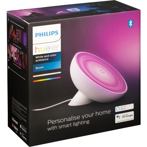 PHILIPS HUE BLOOM LED LAMPADA DA TAVOLO BIANCO MOD. 77098300 EAN 8718699770983