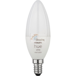 PHILIPS HUE LED A CANDELA E14 BT 5,3W 470LM BIANCO COLOR AMBIANCE MOD. 8719514356627 EAN 8719514356610