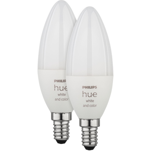 PHILIPS HUE LED LAMPAD. E14 KIT 2PZ 470LM WHITE COLOR AMB. MOD. 929002294205 EAN 8719514356719