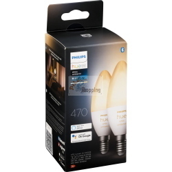 PHILIPS HUE LED LAMPAD. E14 KIT 2PZ. 5,2W 470LM WHITE AMBIANCE MOD. 35673300 EAN 8719514356733