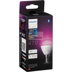 PHILIPS HUE LED LUSTER E14 BT 5,1W 470LM WHITE COLOR AMBIANCE MOD. 929003573601 EAN 8719514491229