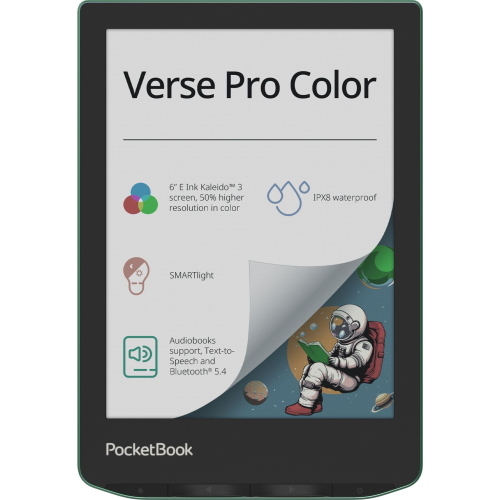 POCKETBOOK VERSE PRO COLOR SAGE GLOW MOD. PB634K3-A-WW-B EAN 7640152098369