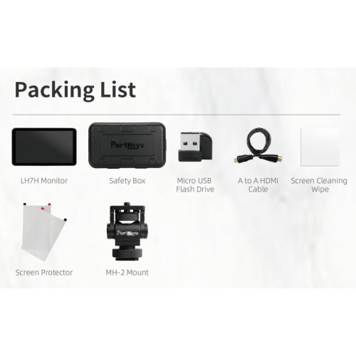 PORTKEYS LH7H 7 POLL.TOUCHSCREEN MONITOR CON 1000 NITS MOD. LH7H EAN 9331924811252