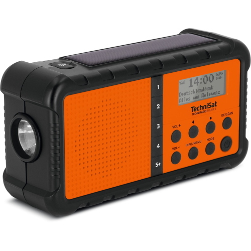 TECHNISAT TECHNIRADIO SOLARE 2 NERO/ARANCIO MOD. 0000/3996 EAN 4019588039964