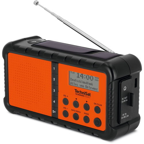 TECHNISAT TECHNIRADIO SOLARE 2 NERO/ARANCIO MOD. 0000/3996 EAN 4019588039964
