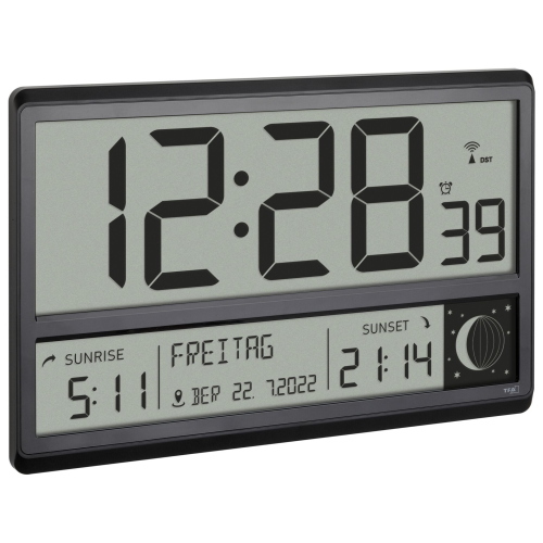 TFA 60.4524.01 NERO OROLOGIO XL RADIOC. DIGITALE MOD. 60.4524.01 EAN 4009816039194