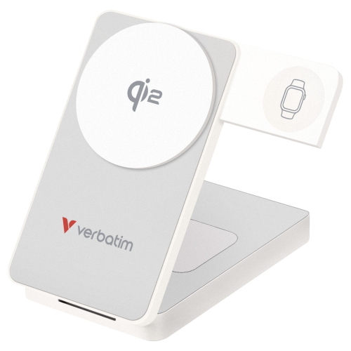 VERBATIM FOLDABLE 3-IN-1 MAGNET. WIRELESS PB 10000MAH WEIÃŸ 32296 MOD. 32296 EAN 0023942322962
