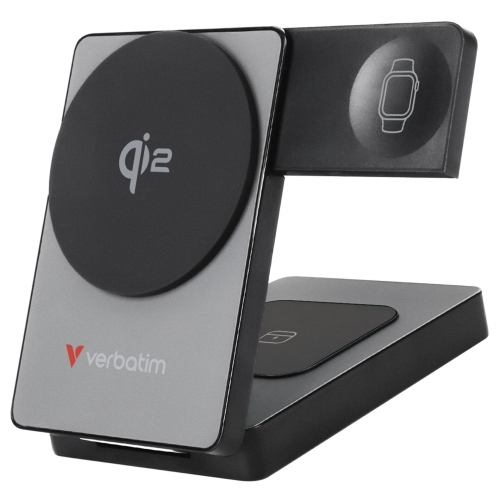 VERBATIM FOLDABLE 3-IN-1 MAGNET. WIRELESS PB 5000MAH GRAU 32294 MOD. 32294 EAN 0023942322948