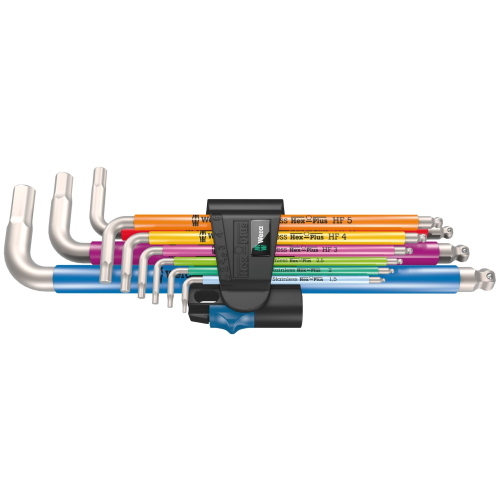 WERA 3950/9 HEX-PLUS MULTICOLOUR HF STAINLESS 1 MOD. 5022699001 EAN 4013288224477