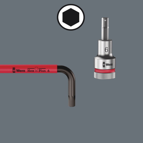 WERA 3950/9 HEX-PLUS MULTICOLOUR HF STAINLESS 1 MOD. 5022699001 EAN 4013288224477