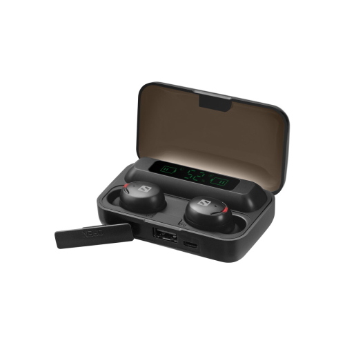 Sandberg Cuffie wireless con microfono + powerbank nero (126-38)