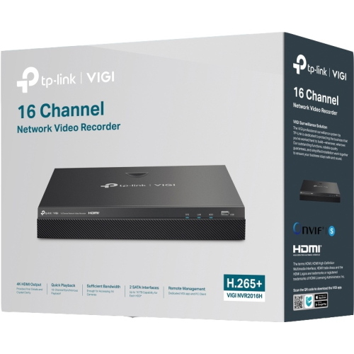 TP-Link VIGI NVR2016H videoregistratore di rete nero (VIGI