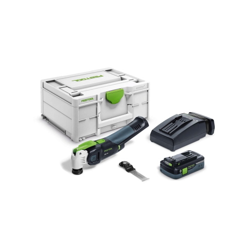 Utensile Multifunzione FESTOOL OSC 18 HPC 4,0 EI-Plus(1x 4,0 Ah + TCL6 + SYS3 M 187)
