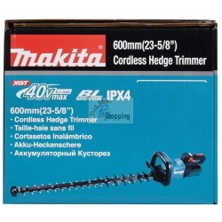 Makita UH006GZ Tagliasiepi XGT 40V Max lama 60 cm solo corpo macchina