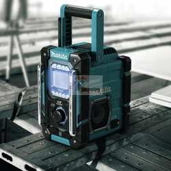 Makita DMR300 Radio da cantiere Bluetooth con caricatore