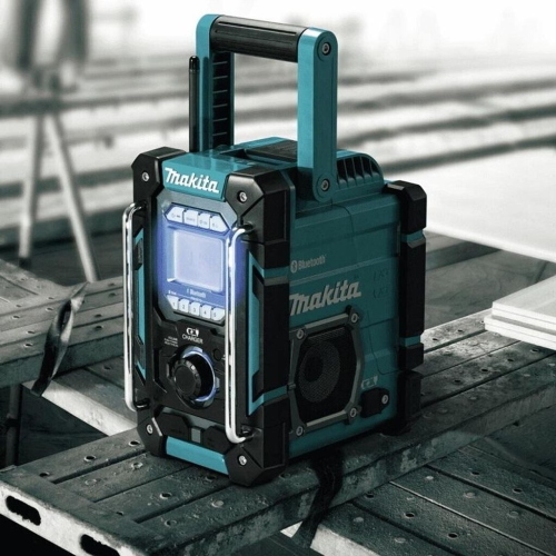 Makita DMR300 Radio da cantiere Bluetooth con caricatore