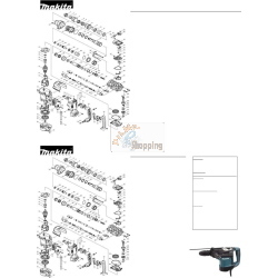 Makita HR4511C Martello combinato SDS-Max 1350 W 9,4 J con valigetta