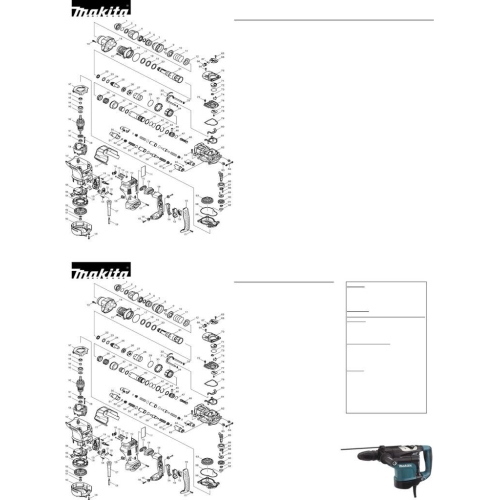 Makita HR4511C Martello combinato SDS-Max 1350 W 9,4 J con valigetta