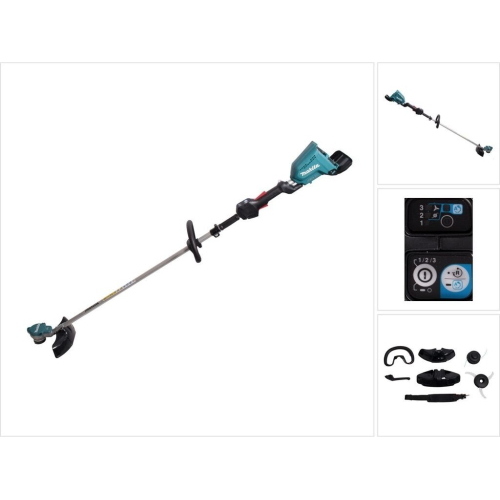 Makita DUR368LZ decespugliatore a batteria 2x18 V, taglio 350 mm, corpo macchina